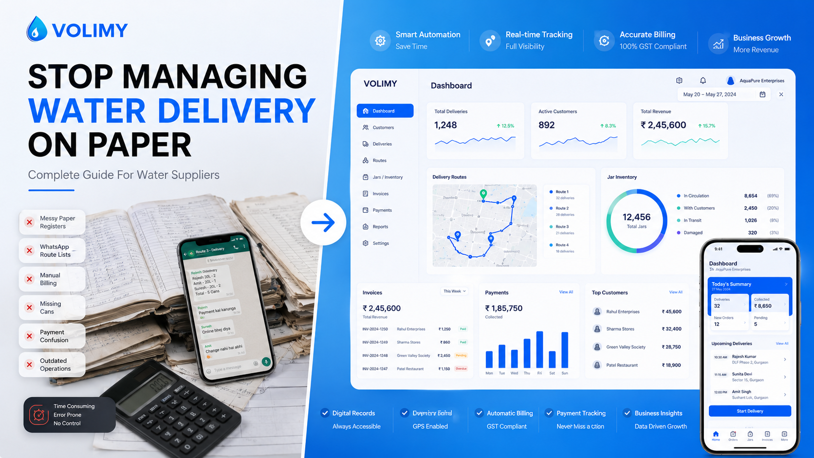How to Manage Water Can Delivery With an App — VOLIMY Guide